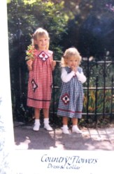5270 GIRLS COUNTRY FLOWER DRESS,JUMPER, FLOWERS PATTERN 3-6X